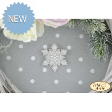 Bead Art Brooch Kit - Snowflake Bead Art Brooch Kit - Snowflake